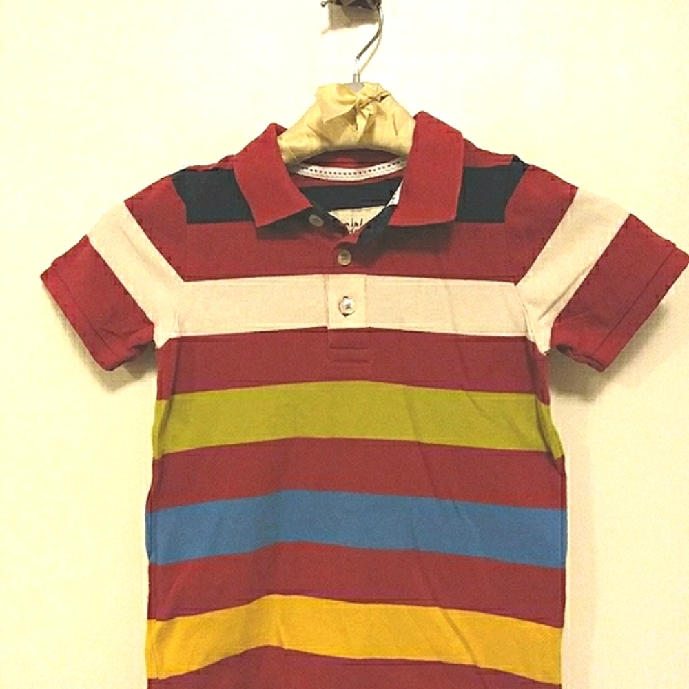 Mini Boden boys striped polo, 4-5yrs